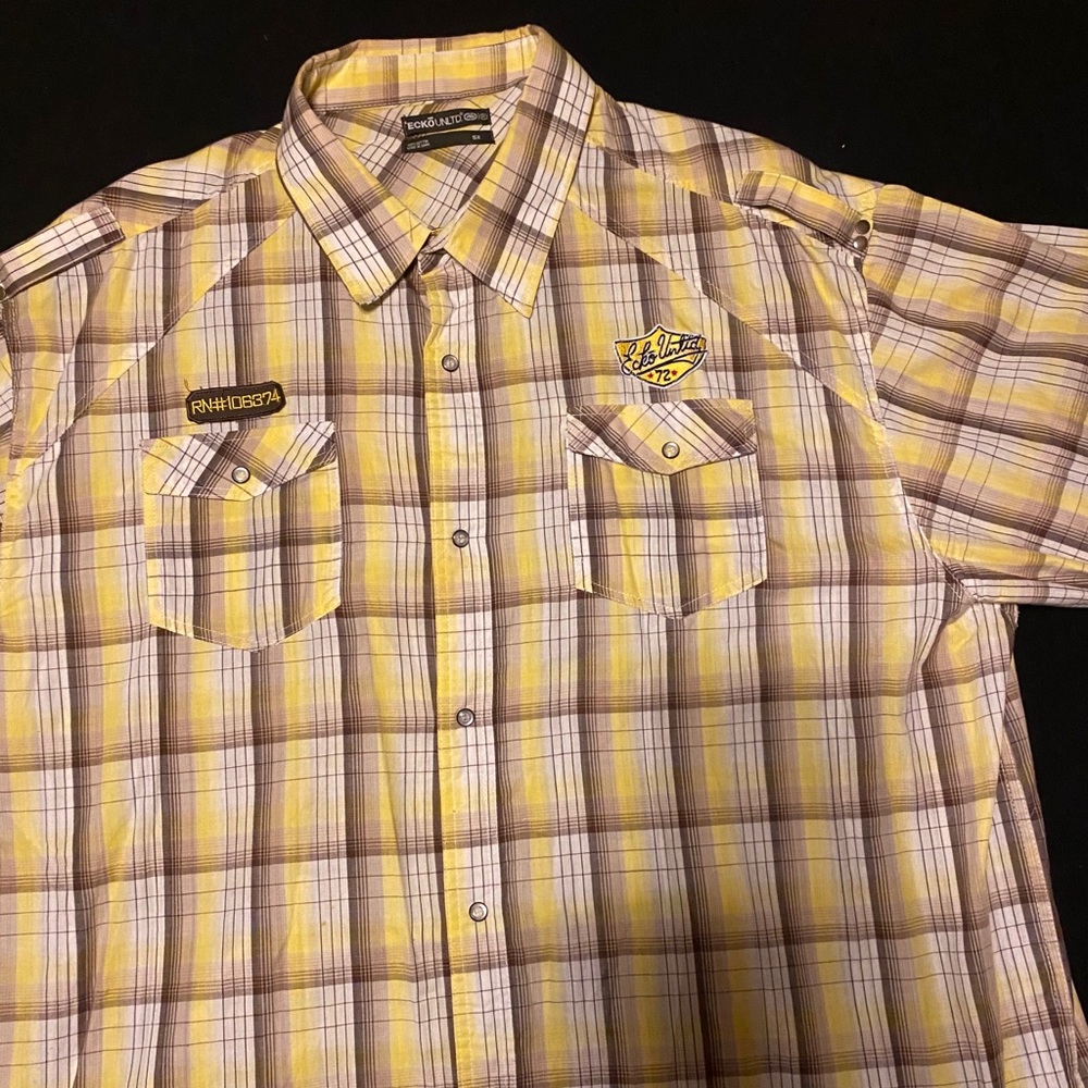 Man’s button up shirt